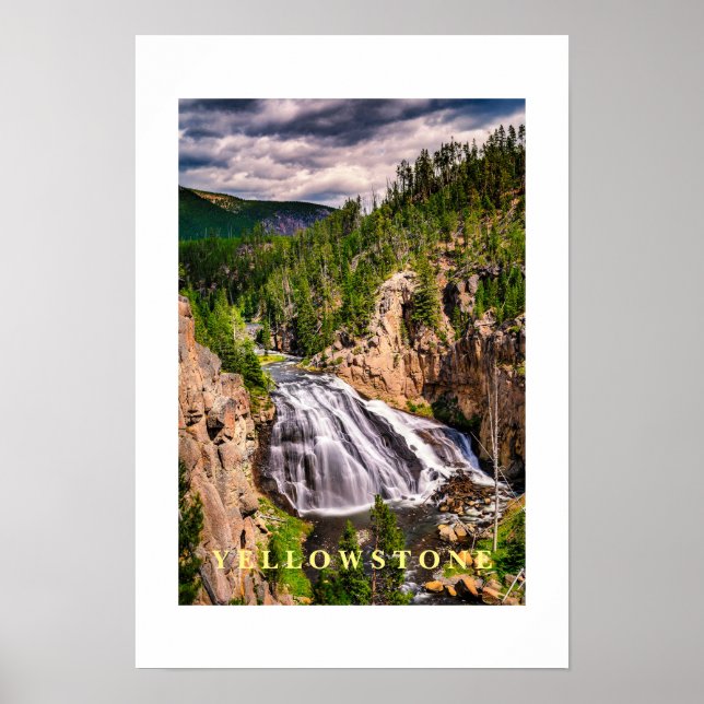 Póster Catarata de Yellowstone (Frente)