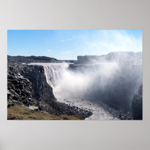 Póster Catarata Dettifoss en el PN Vatnajokull - Islandia