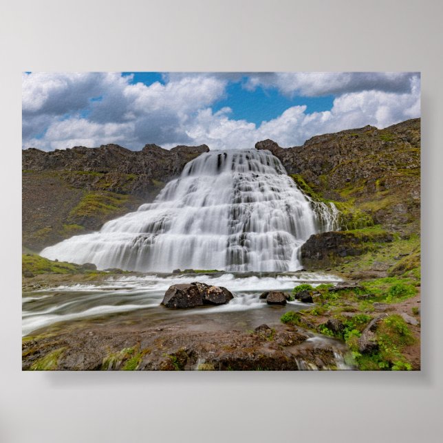 Póster Catarata Dynjandi (Frente)