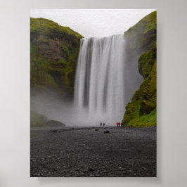 Póster catarata Skofafoss