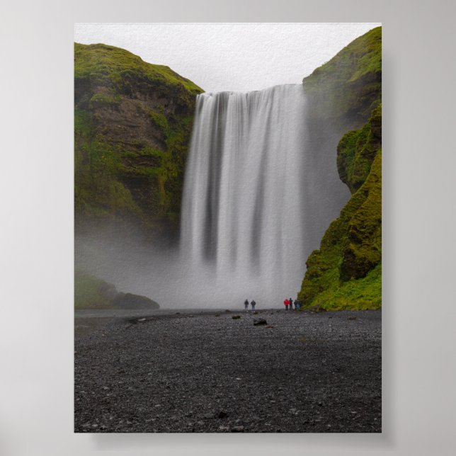 Póster catarata Skofafoss (Frente)