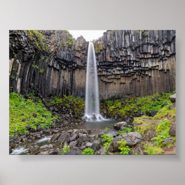 Póster catarata Svartifoss (Frente)