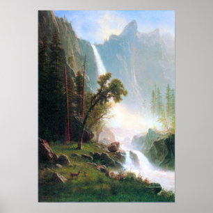 Póster Cataratas Albert Bierstadt-Yosemite