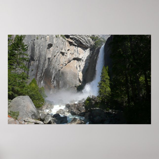 Póster Cataratas bajas yosemitas del Parque Nacional Yose (Frente)