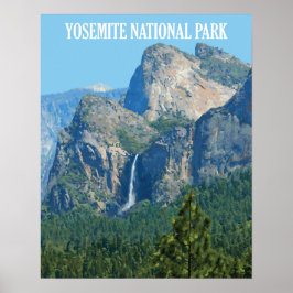 Póster Cataratas Bridalveil - Parque nacional Yosemite