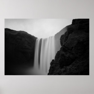 Póster Cataratas Catarata Skogafoss, Islandia