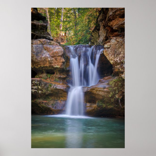 Póster Cataratas | Cataratas de cedro, Ohio (Frente)