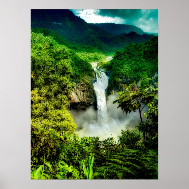 Póster Cataratas | Cataratas de San Rafael, Ecuador (Frente)