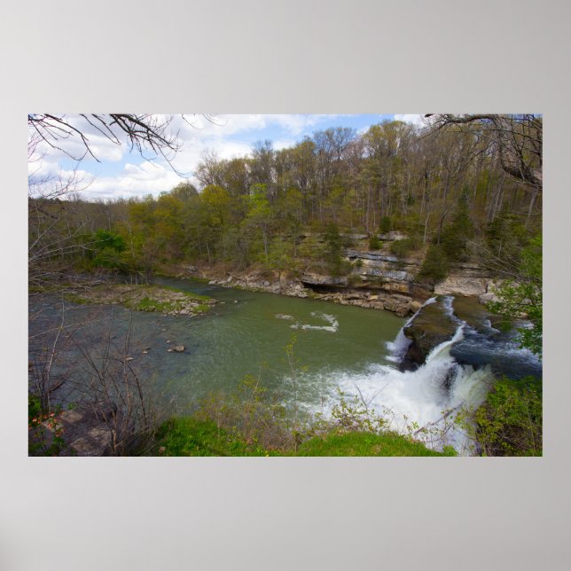 Póster Cataratas, cataratas superiores, Indiana (Frente)