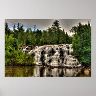 Póster Cataratas de bonos, Michigan