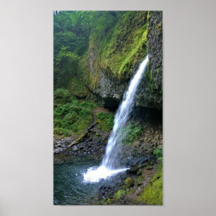Póster Cataratas de cola de ponytail, Oregón