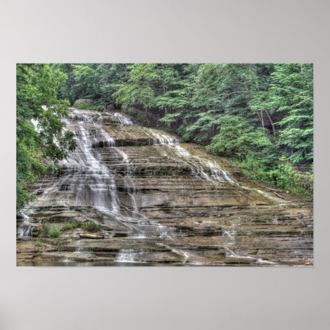 Póster Cataratas de leche batida, Ithaca, Nueva York (Frente)