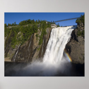 Póster Cataratas de Montmorency cerca de la ciudad de Que