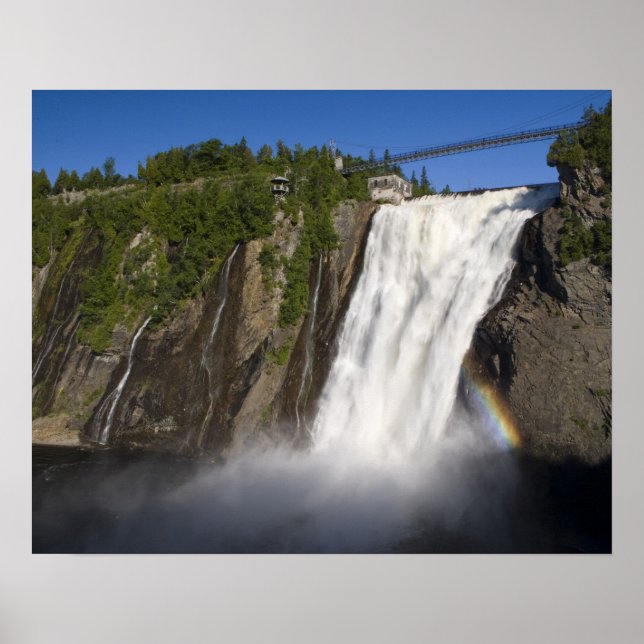 Póster Cataratas de Montmorency cerca de la ciudad de Que (Frente)