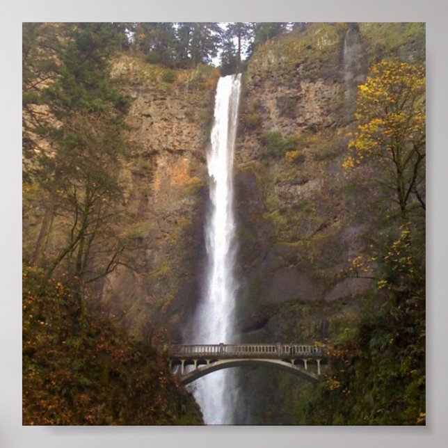 Póster Cataratas de Multnomah, Oregón (Frente)