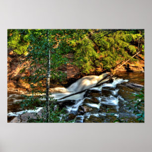 Póster Cataratas de Nawadaha, Michigan