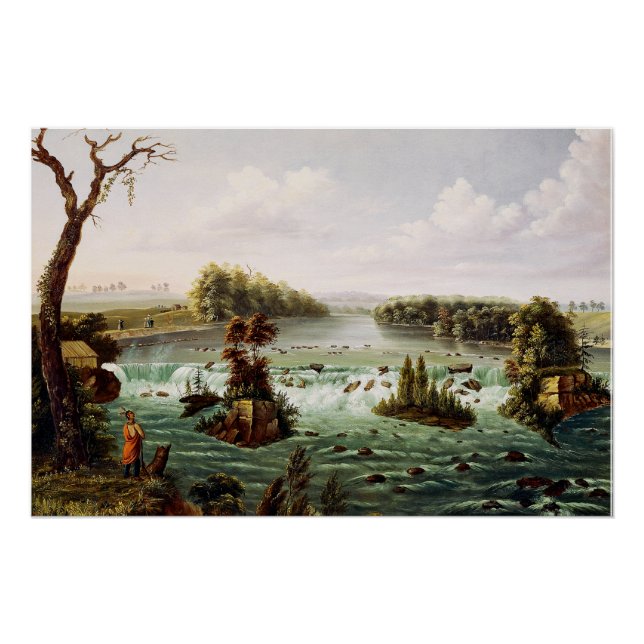 Póster Cataratas de Saint Anthony por Henry Lewis (Anverso)