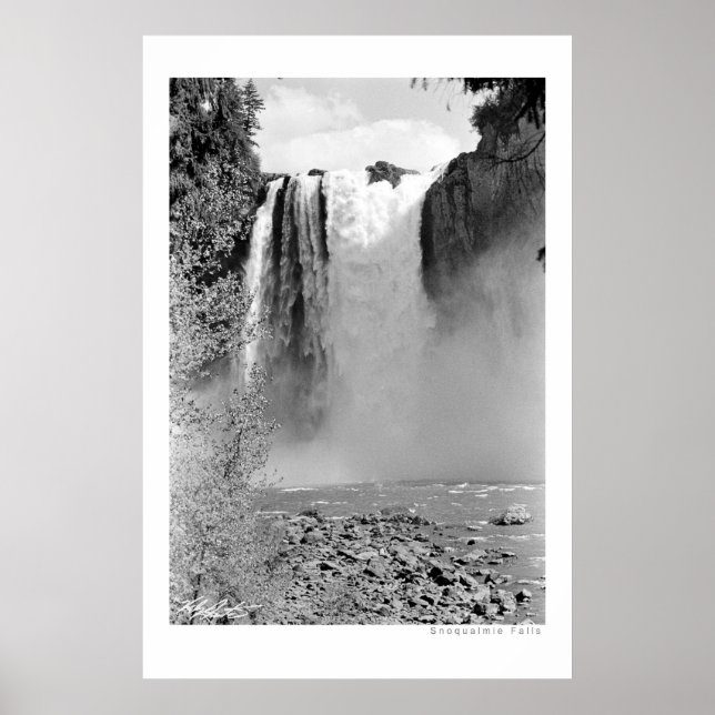 Póster Cataratas de Snoqualmie (Frente)