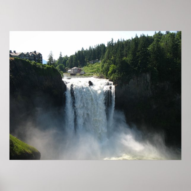 Póster Cataratas de Snoqualmie (Frente)