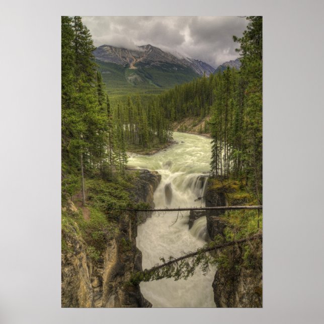 Póster Cataratas de Sunwapta (Frente)