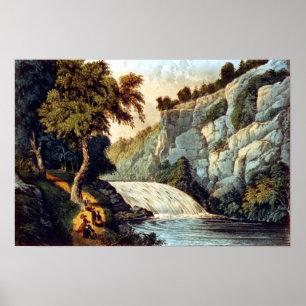 Póster Cataratas de Tallulah (Georgia) - 1907