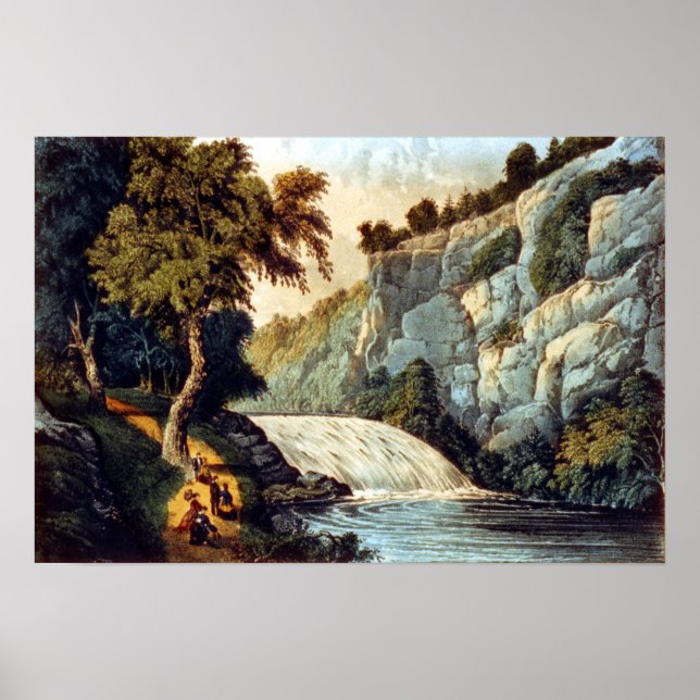 Póster Cataratas de Tallulah (Georgia) - 1907 (Frente)