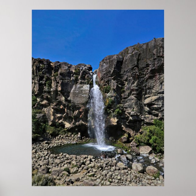 Póster Cataratas de Taranaki (Frente)