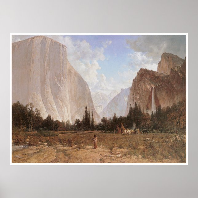 Póster Cataratas de velo, Yosemite, c. 1870-84 (Frente)