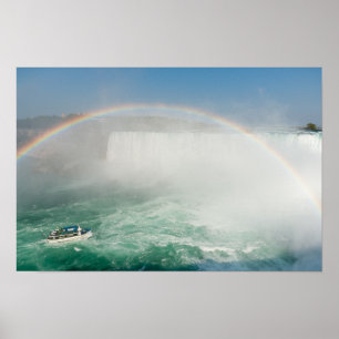 Póster Cataratas del barco y Horseshoe desde Niagara Fall