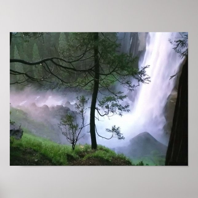 Póster Cataratas del glaciar (Frente)