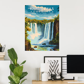 Póster Cataratas del Iguazú, Argentina – Cartel de viaje