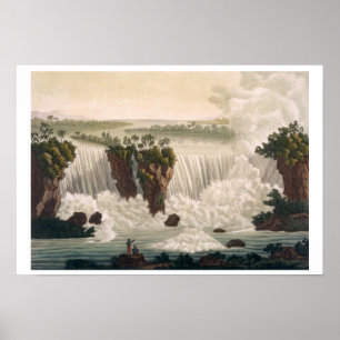 Póster Cataratas del Niágara, 1818, de 'Le Costume Ancien