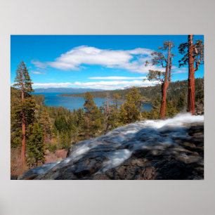 Póster Cataratas Eagle Creek, Lago Sur Tahoe