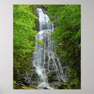 Póster Cataratas Gran Parque Nacional de la Montaña Smoke