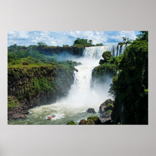 Póster Cataratas Iguazú Rodeadas Por La Selva