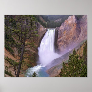 Póster Cataratas inferiores del Yellowstone, Gran Cañón d
