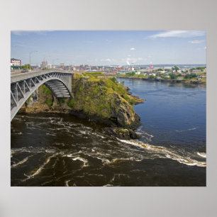 Póster Cataratas inversas en el río St. John en St.