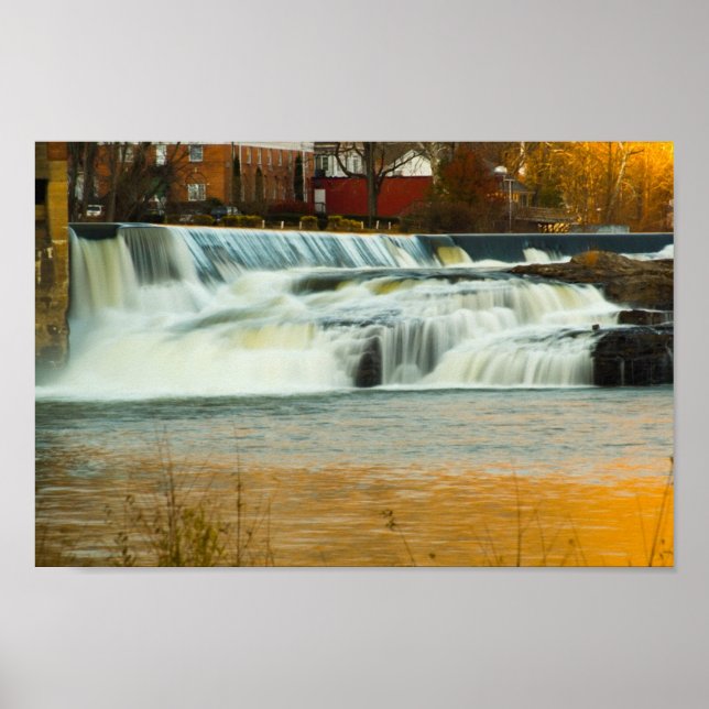 Póster Cataratas Kanawha, Virginia Occidental (Frente)