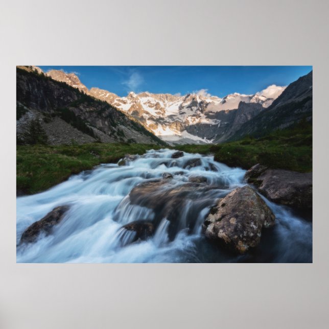 Póster Cataratas | Lago Aviolo, Italia (Frente)