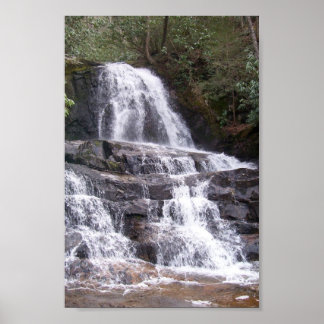 Póster Cataratas Laurel, Montañas Smokey