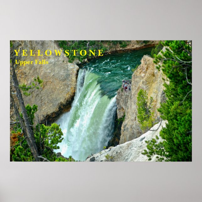 Póster Cataratas poster Yellowstone (Frente)
