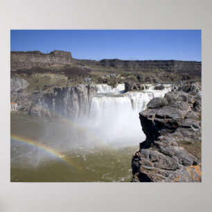 Póster Cataratas Shoshone en el río Snake en Twin Falls,