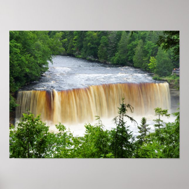 Póster Cataratas superiores de Tahquamenon (Frente)
