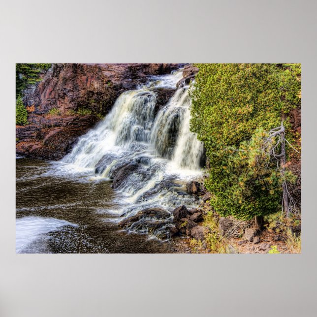 Póster Cataratas superiores en Gooseberry (Frente)