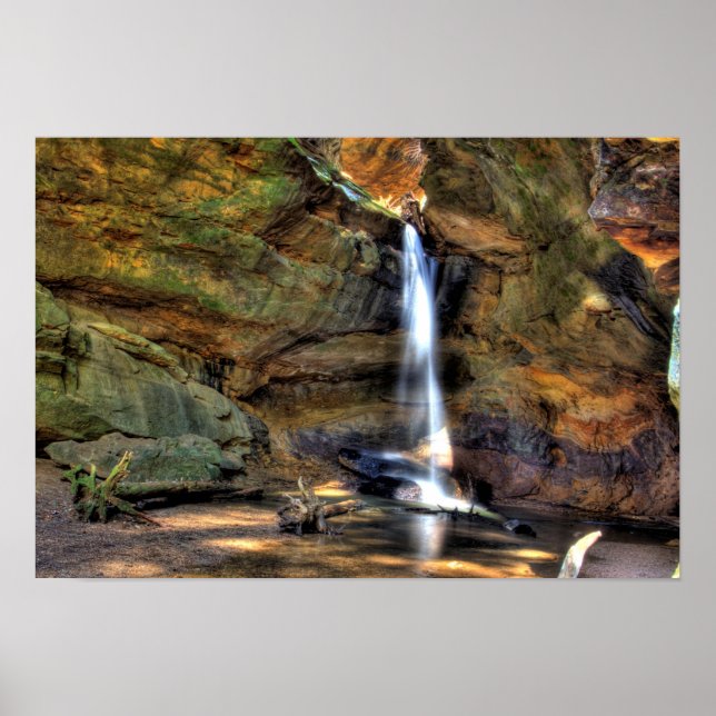 Póster Cataratas superiores, hueco de Conkle, Ohio (Frente)