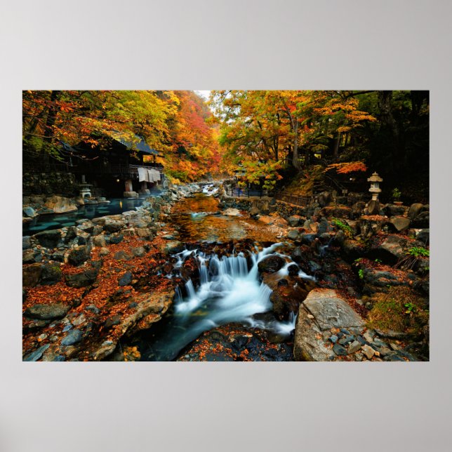 Póster Cataratas | Takaragawa Onsen Osenkaku, Japón (Frente)