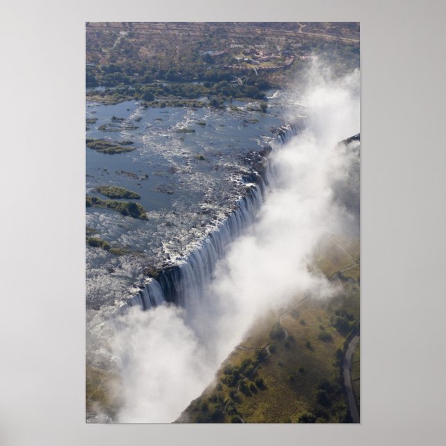 Póster Cataratas Victoria, río Zambesi, Zambia - (Frente)