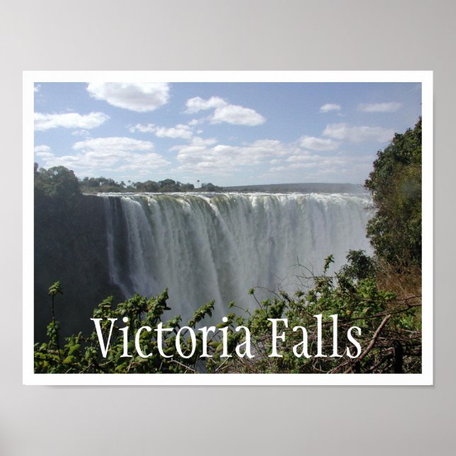 Póster Cataratas Victoria, Zambia, Zimbabue (Frente)
