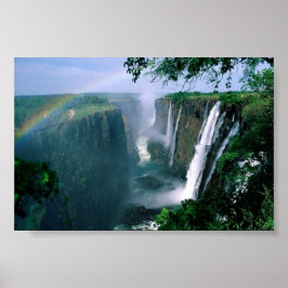 Póster cataratas victoria, zimbabwe