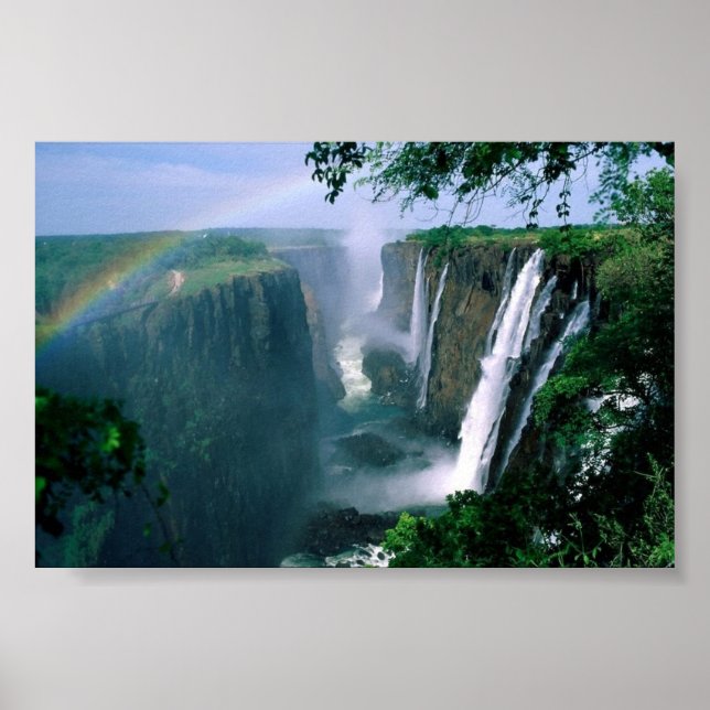 Póster cataratas victoria, zimbabwe (Frente)